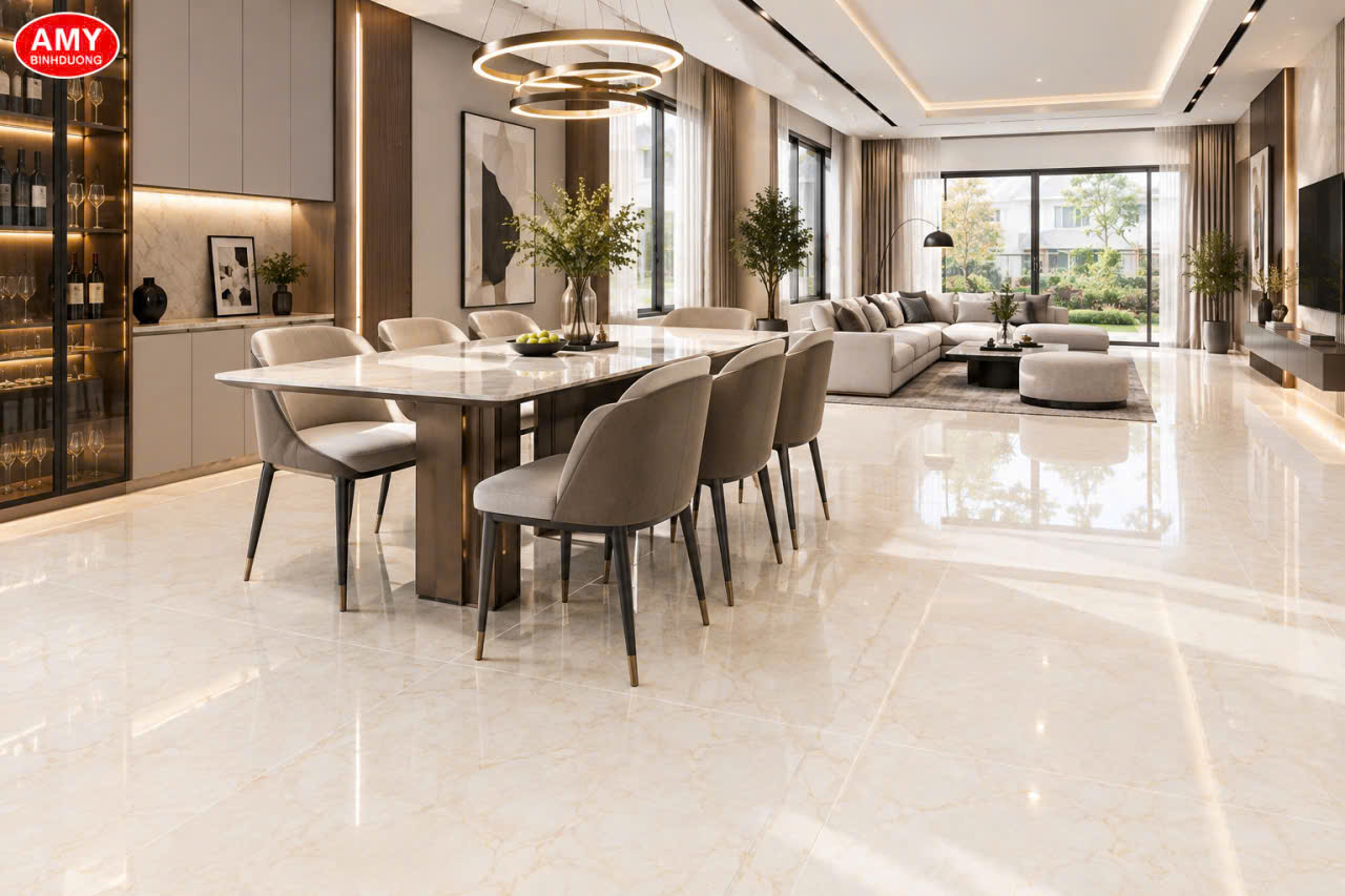 Gạch lát nền phòng khách