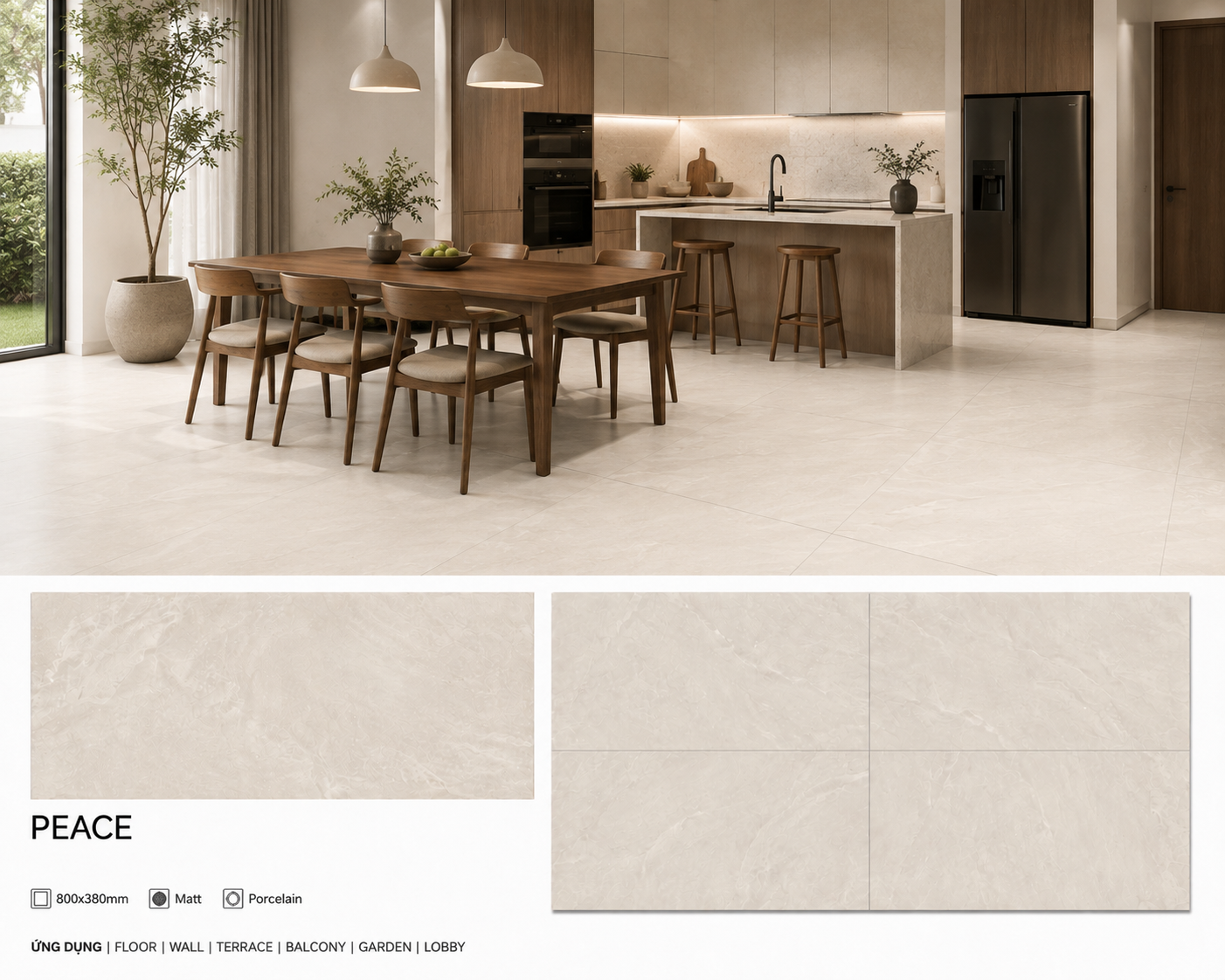 Gạch 80x80 Vân Đá AMY 3805 