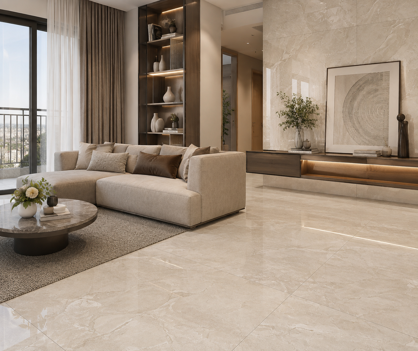 Gạch Lát Nền Phòng Khách Đẹp