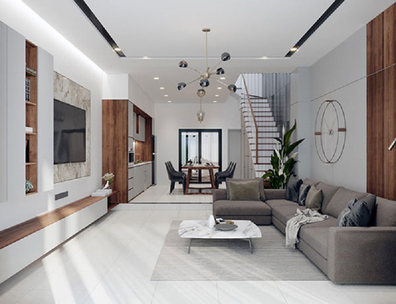 gạch lát nền phòng khách đẹp