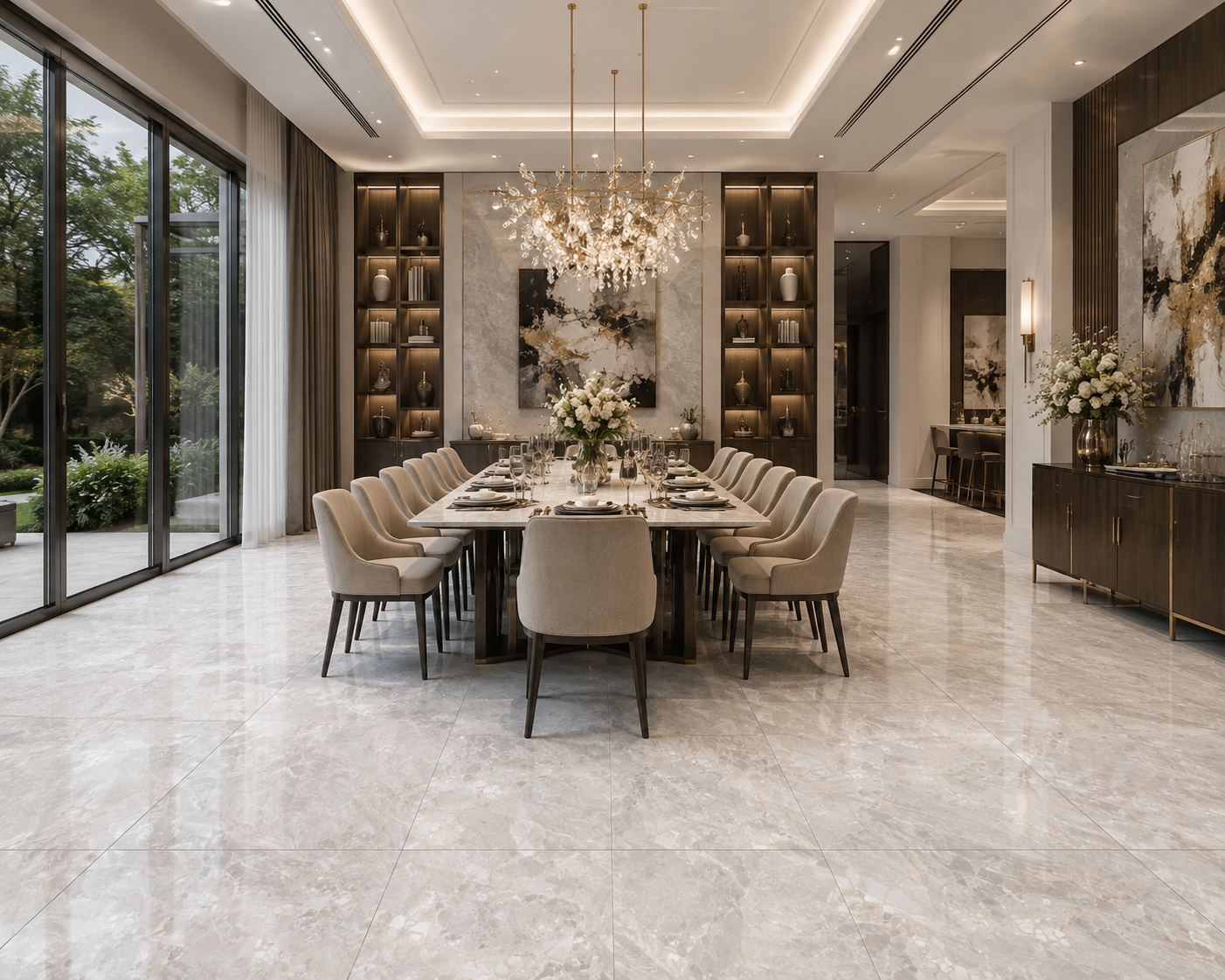 Gạch Lát Nền Phòng Khách Đẹp