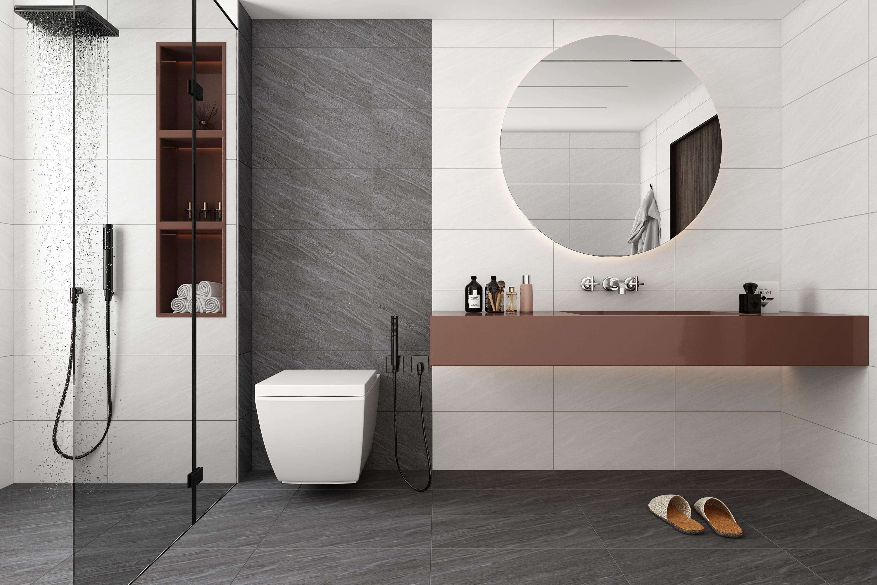 gạch ốp tường nhà tắm